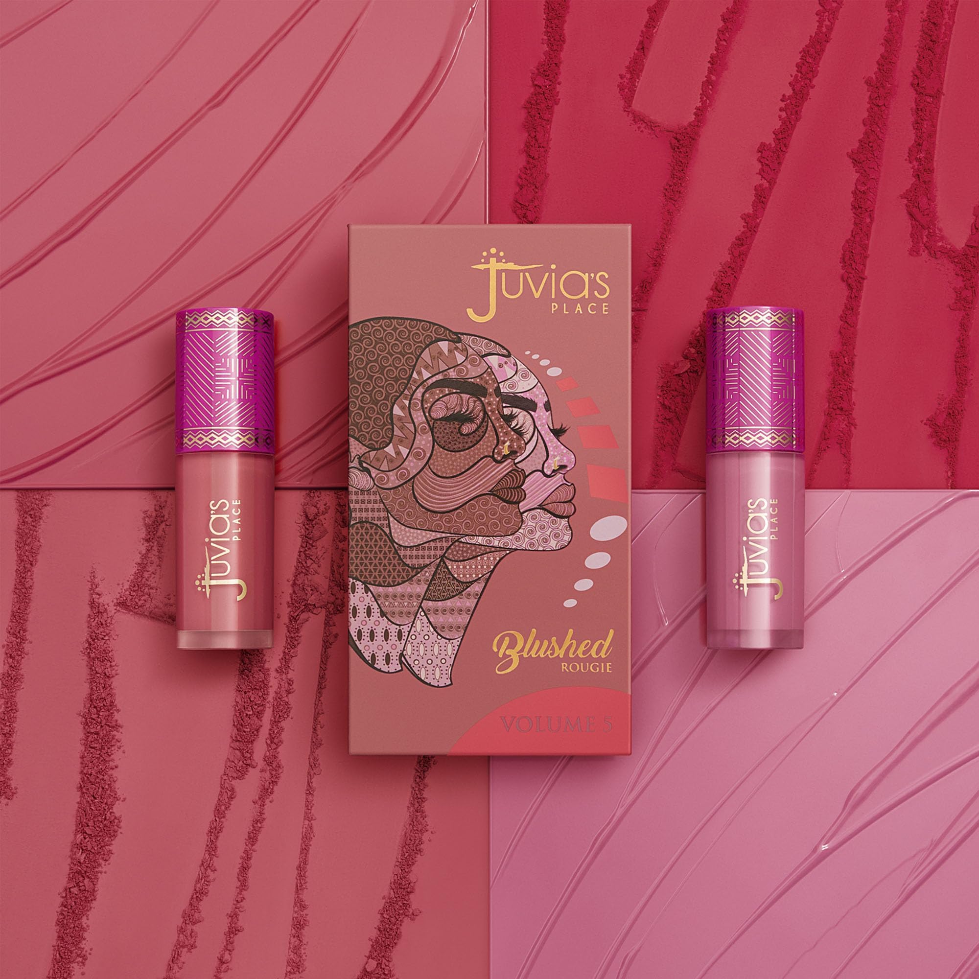 Juvia's Place BarbieRose day-to-night blush for versatile styling.
