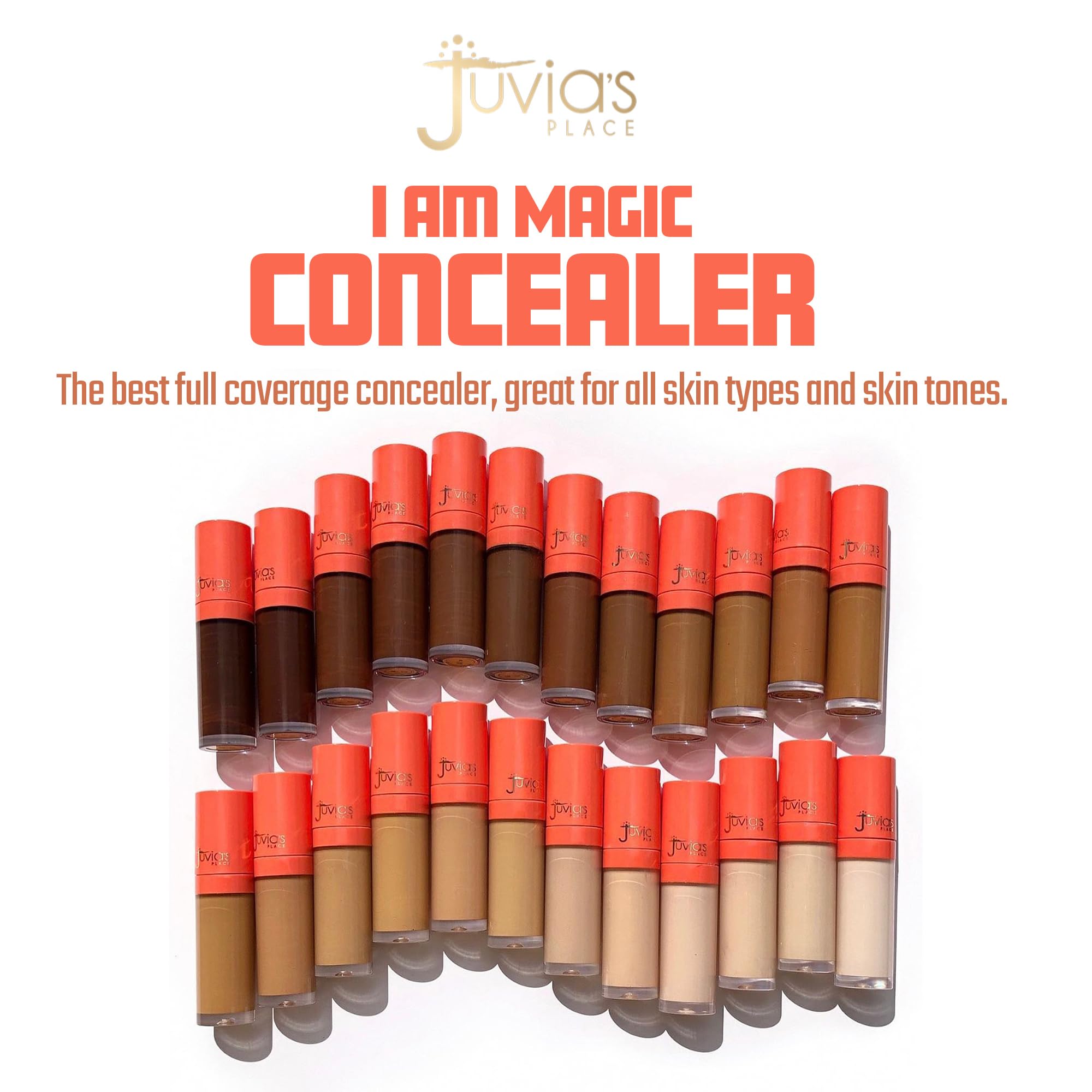 Applying Juvia's Place I Am Magic Concealer on skin for smooth coverage.