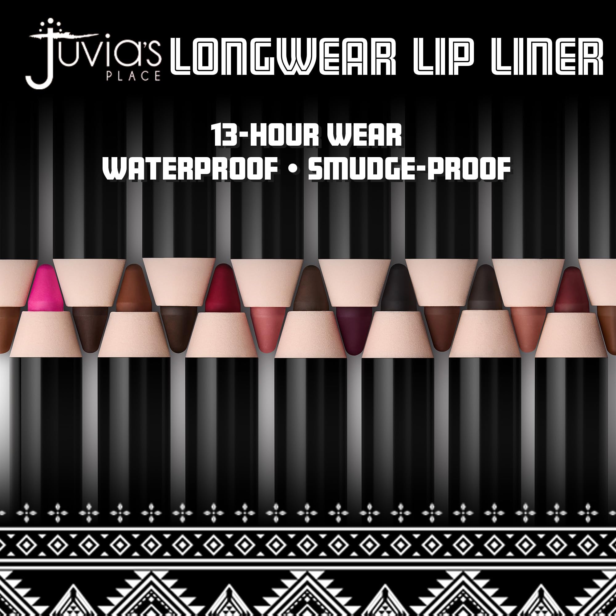 Juvia's Place Kola lip pencil swatch demonstrating smooth glide and matte finish.