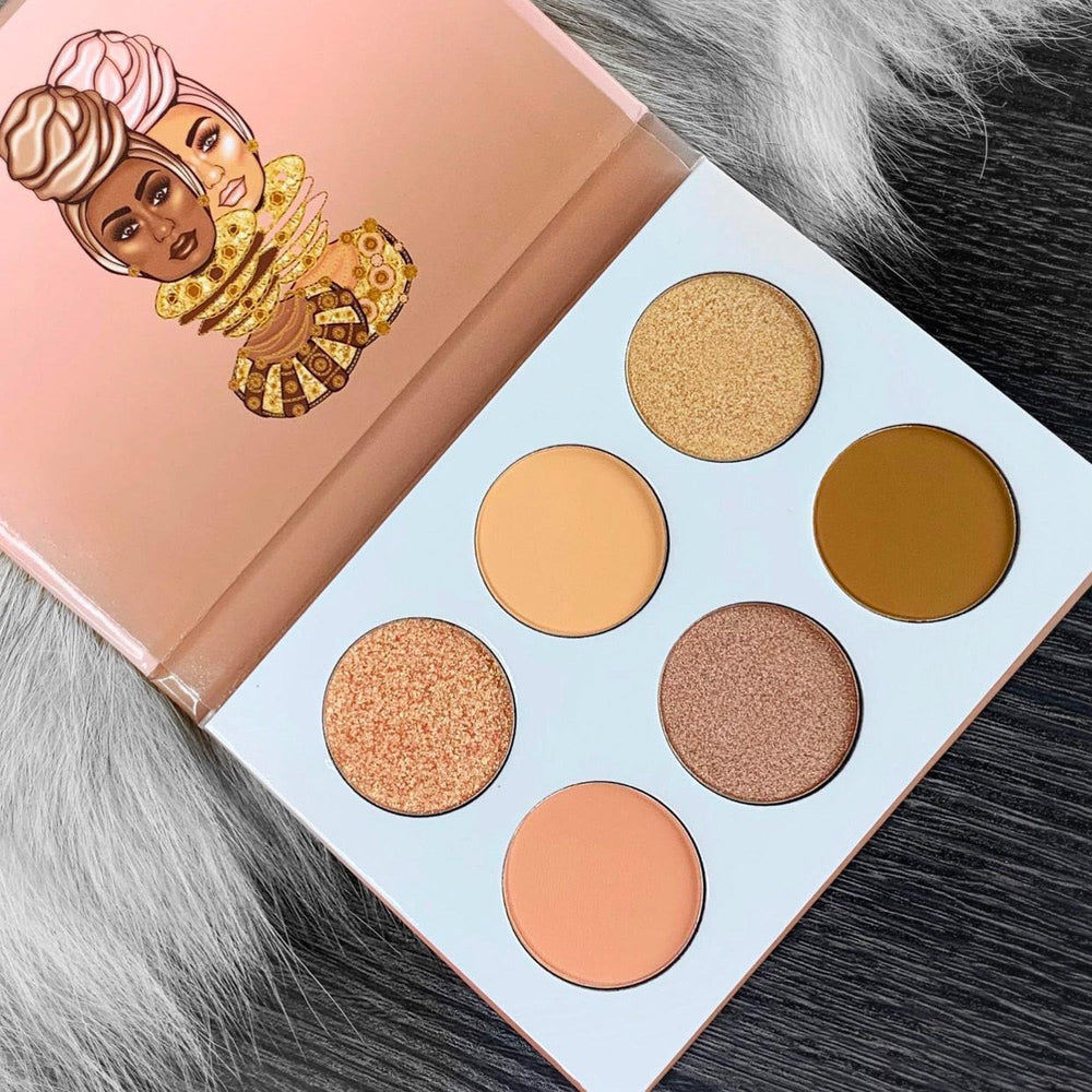 Juvia's Place The Nudes brush-application demonstrates easy, precise lid color.