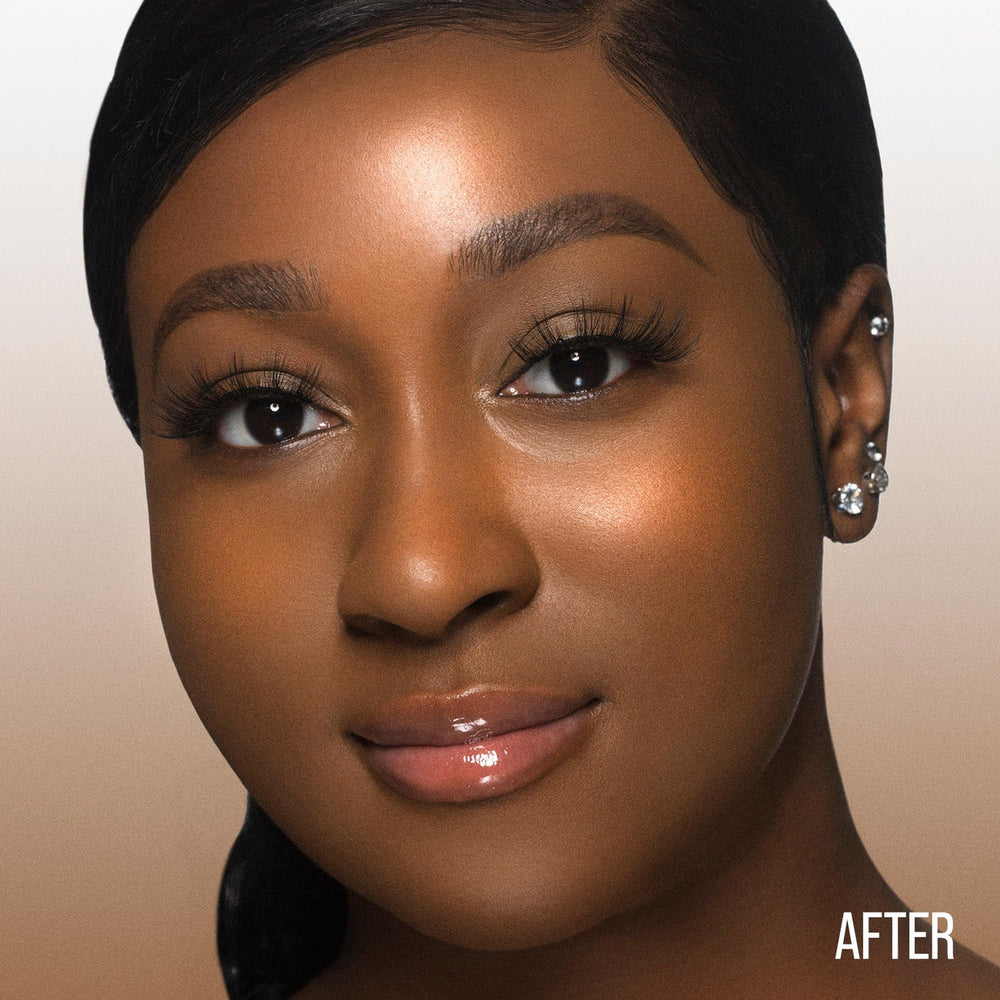 Juvia's Place oil-control formula helps reduce shine during the day.