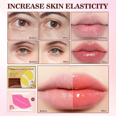 JUYANGYAN collagen-rich eye patches reduce puffiness and lighten dark circles.