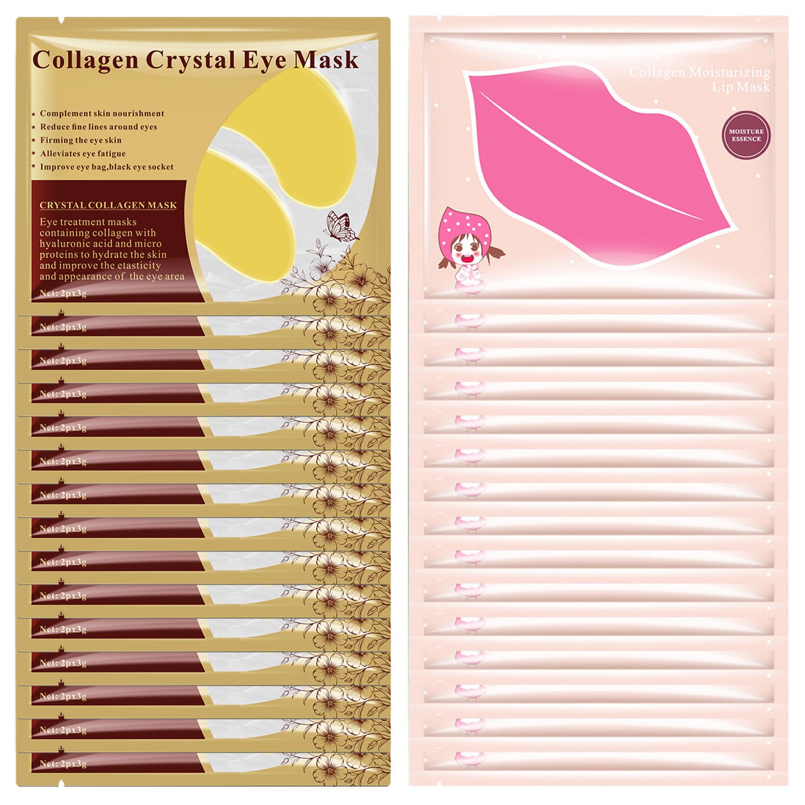 JUYANGYAN eye mask set refreshes tired eyes and brightens under-eye skin.