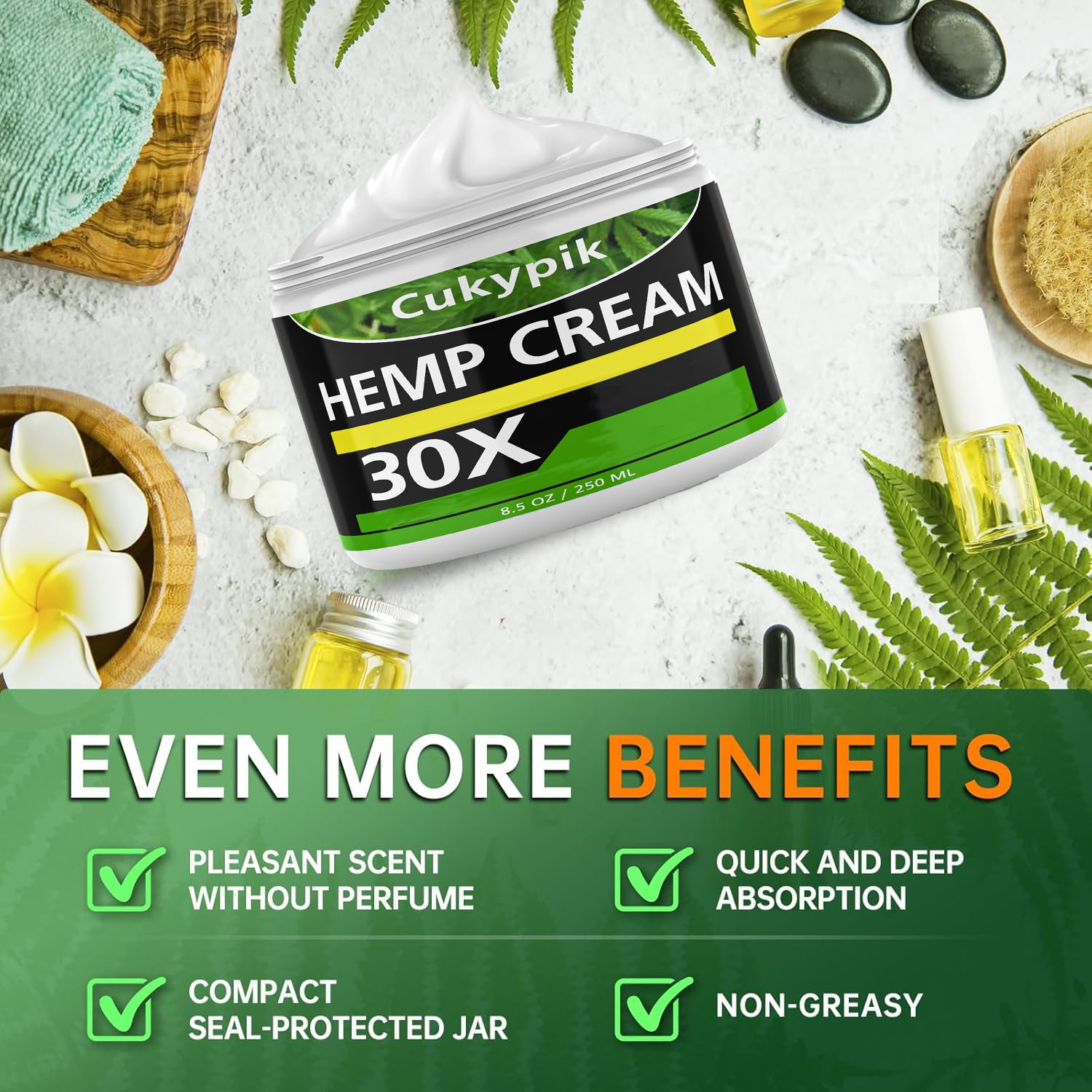 Easy-to-use JUYIHEAL hemp cream for everyday skin care routines