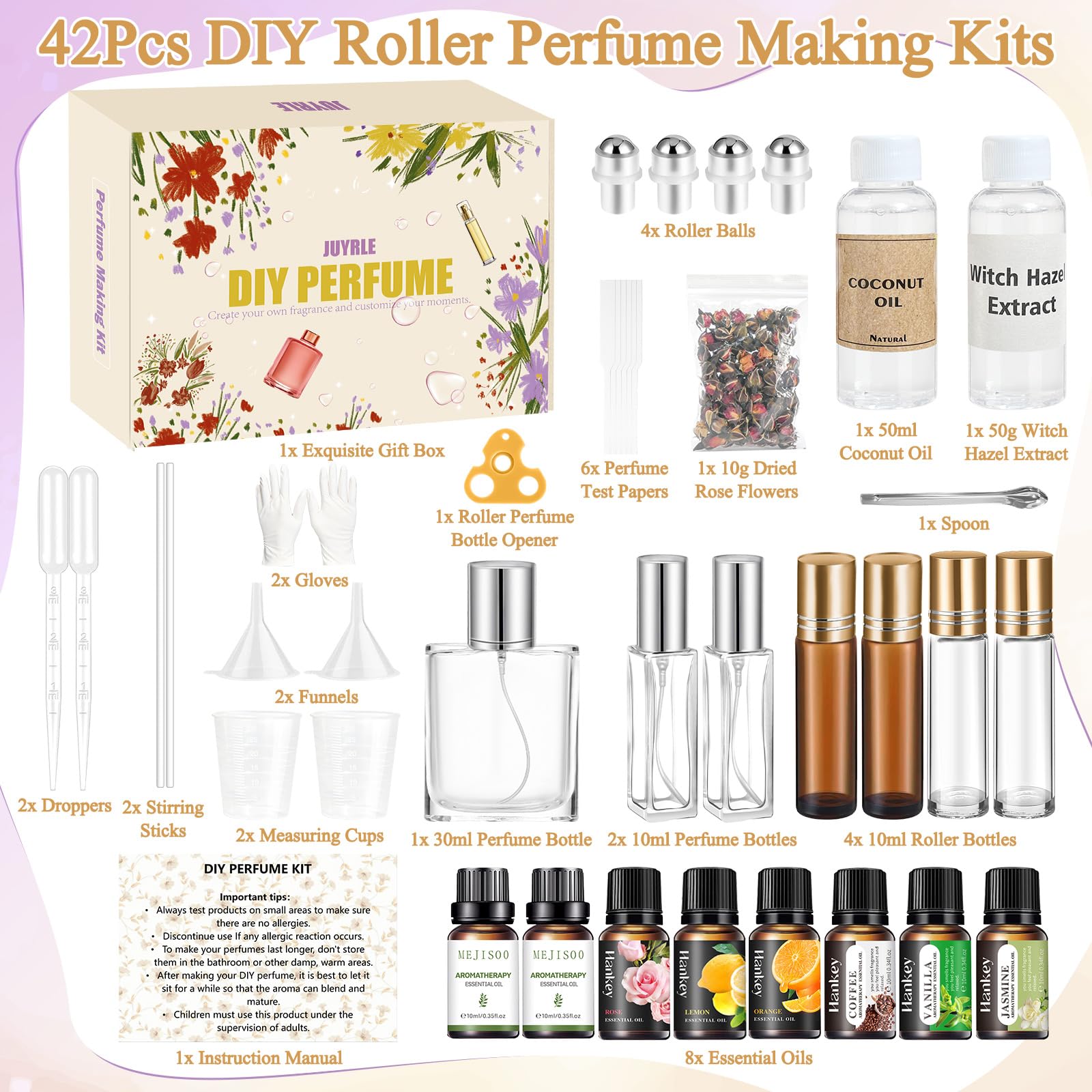 JUYRLE kit instruction manual guides step by step scent creation