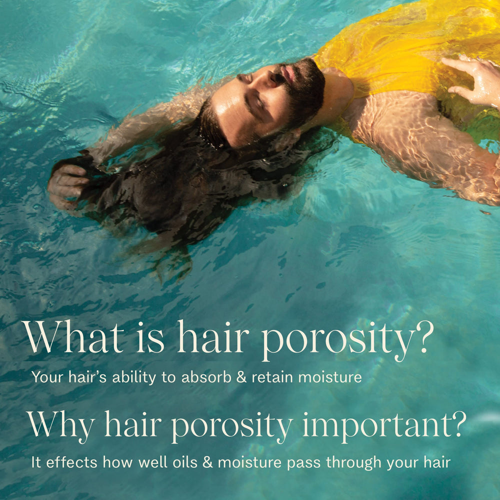 Closeup finish of hair with a healthy shine after JVN serum use.