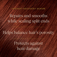 Hair after using JVN serum with visibly smoother, more manageable texture.