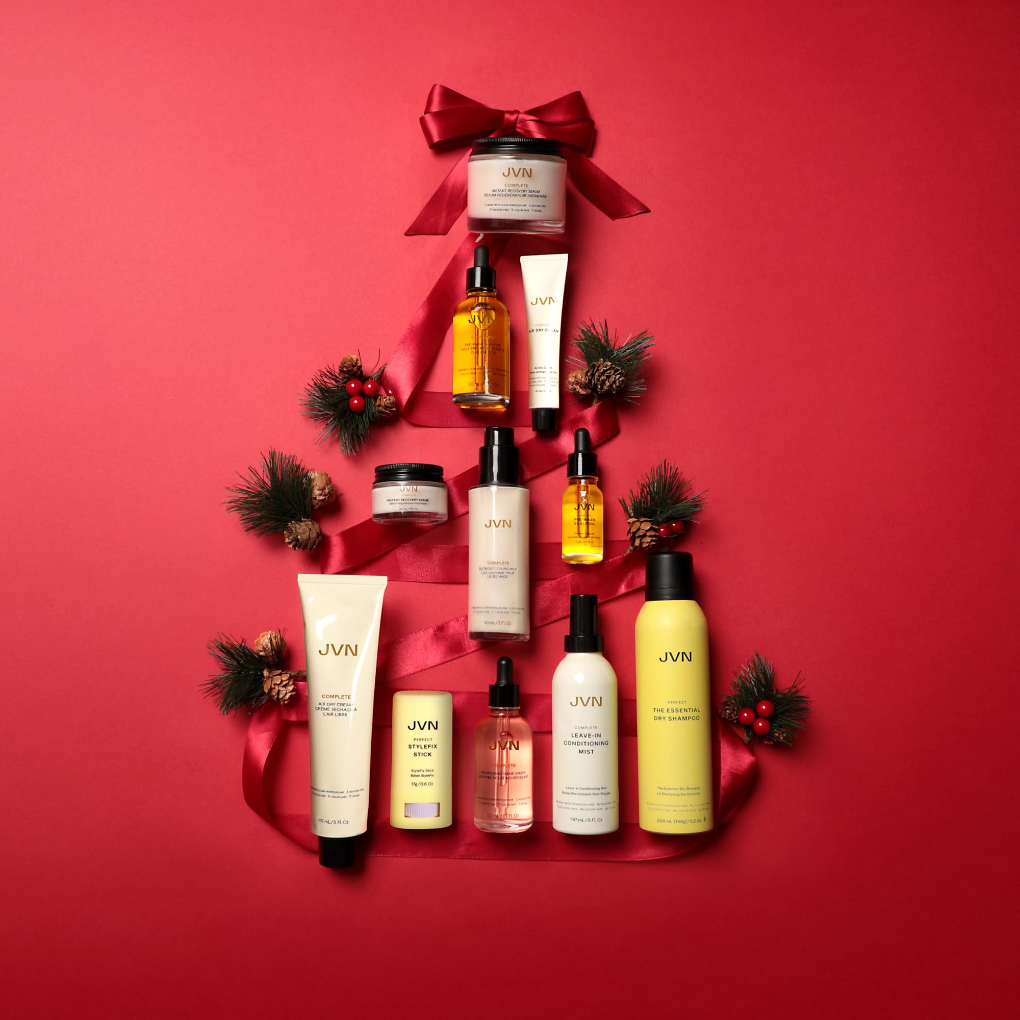 JVN bottle shown on a wash-day routine ready for scalp care.