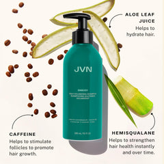 JVN Nurture Hydrating Conditioner bottle delivers deep moisture for dry hair with shine.