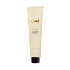 JVN No Heat Air Dry Cream bottle close-up showing lightweight hold and frizz control