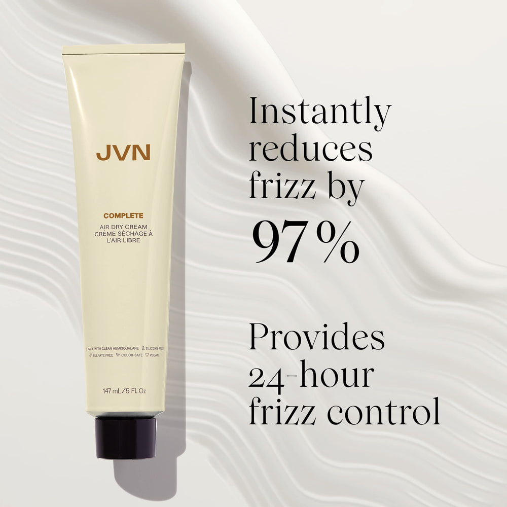Diffuse-ready curls with JVN Air Dry Cream for air-dried definition