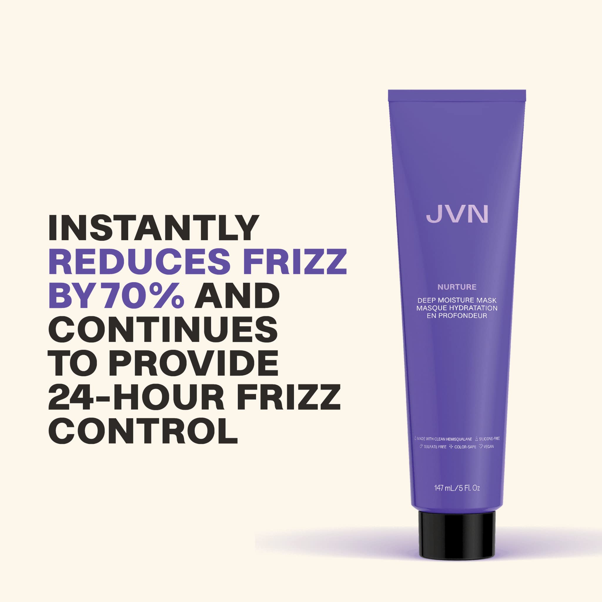 Creamy textured conditioner from JVN for luxurious hair nourishment.