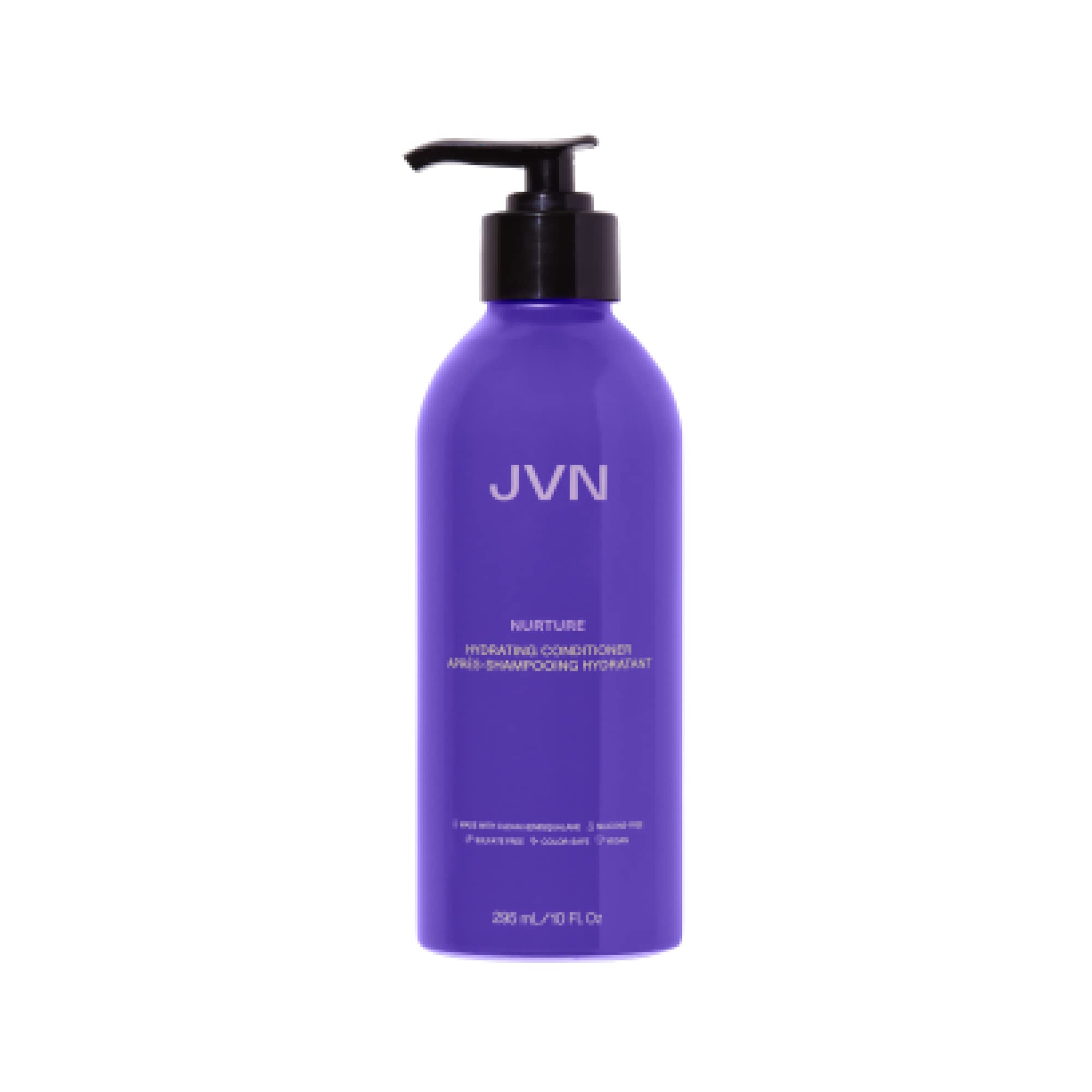 JVN Nurture hydrating conditioner bottle ready to detangle and hydrate hair