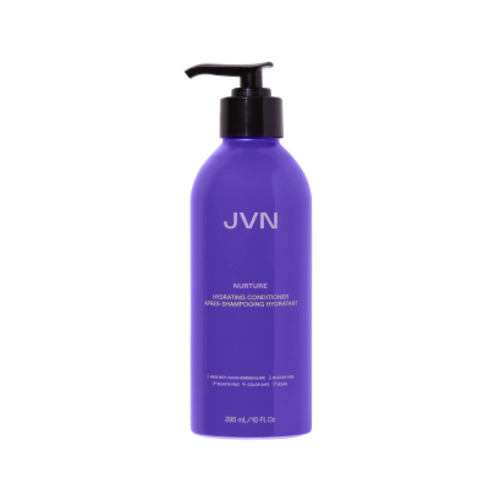 JVN Nurture hydrating conditioner bottle ready to detangle and hydrate hair