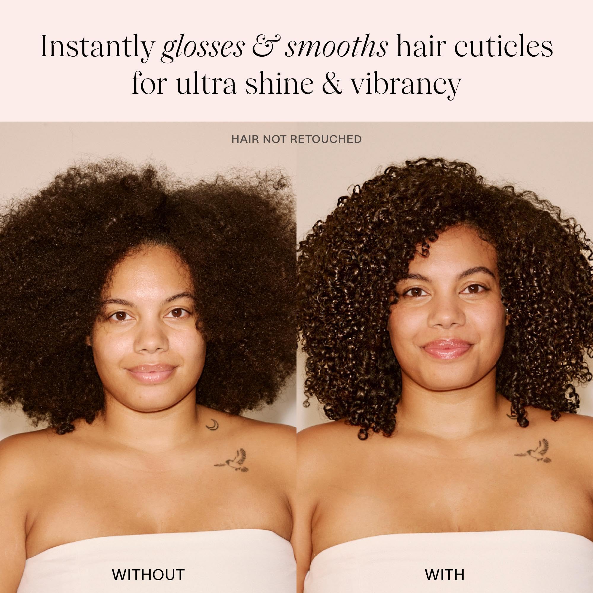 JVN Revive Bond Gloss color-treated-hair protects color while adding reflective shine.