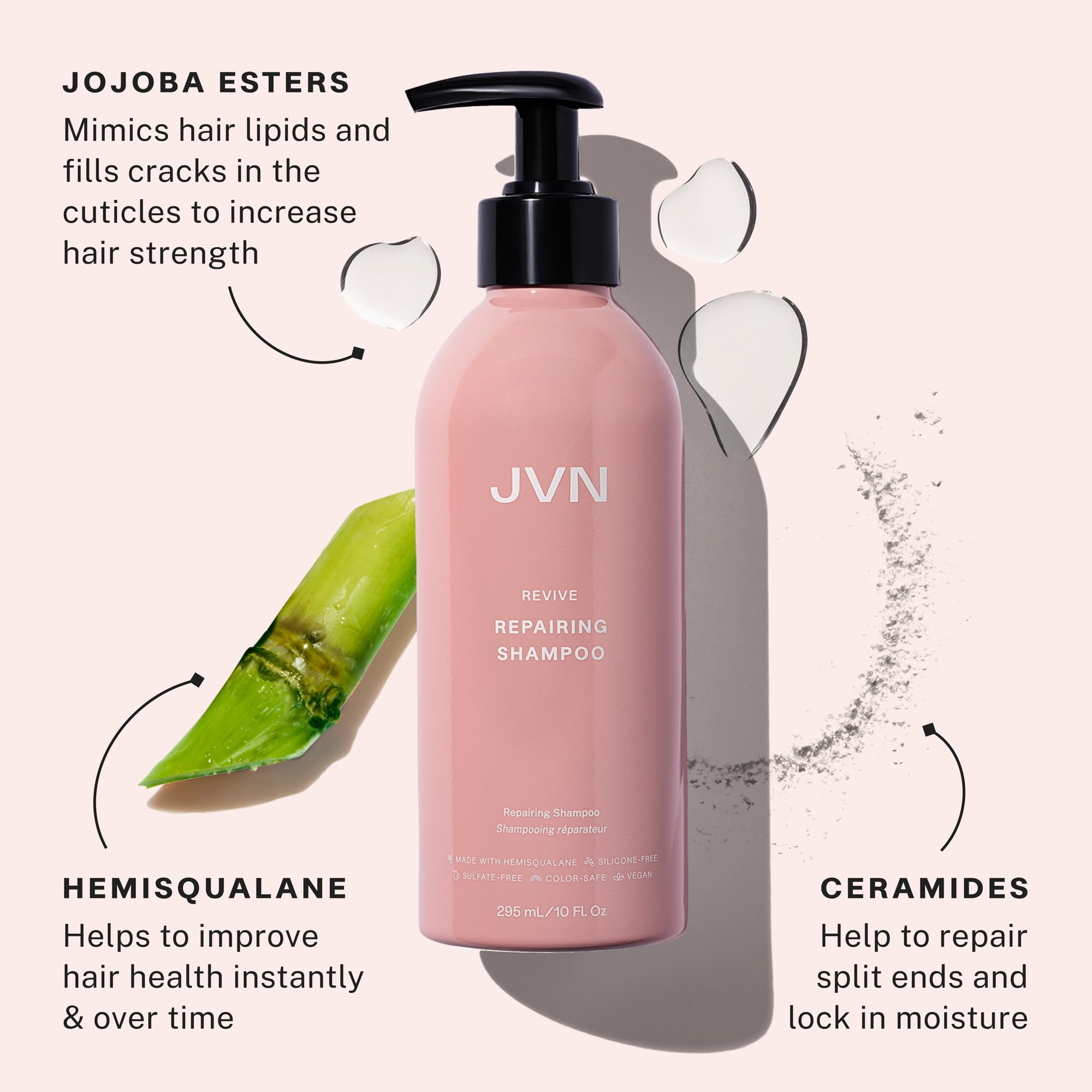 JVN Revive Rapid Repair Bond Gloss bottle offering 60 second shine and bond support