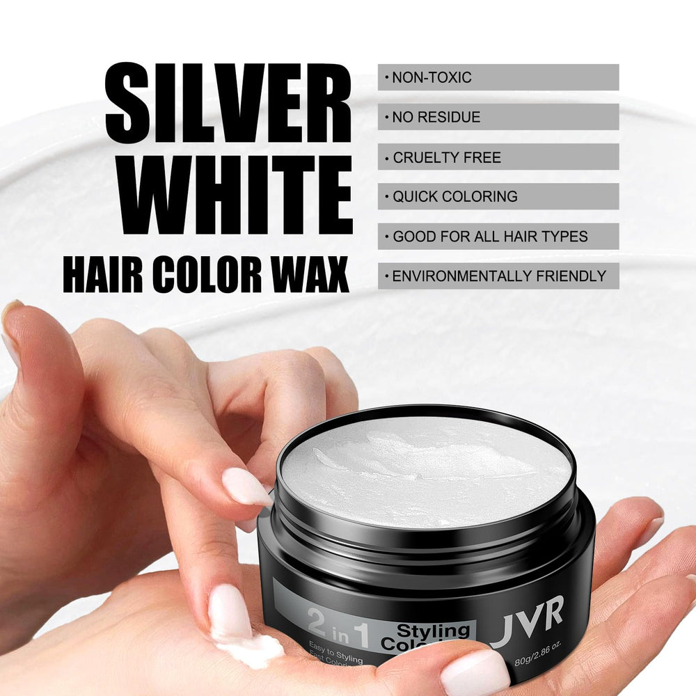 JVR water-based wax is easy to wash out after events or daily wear.