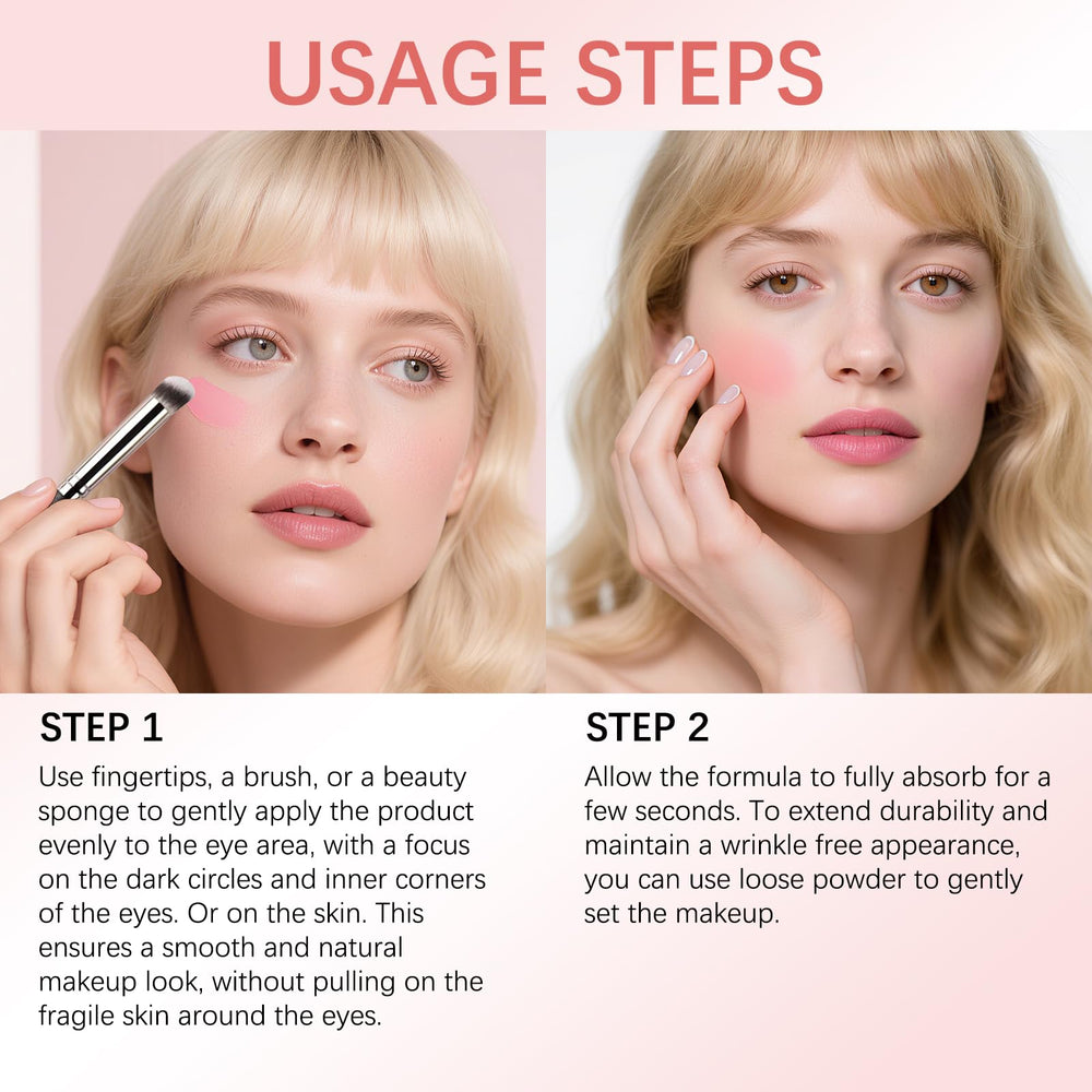 JVXZTO Under Eye Brightener daylight swatch shows even, luminous finish