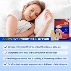 JWBVCTCR nail patches applied overnight to nourish and refresh nails
