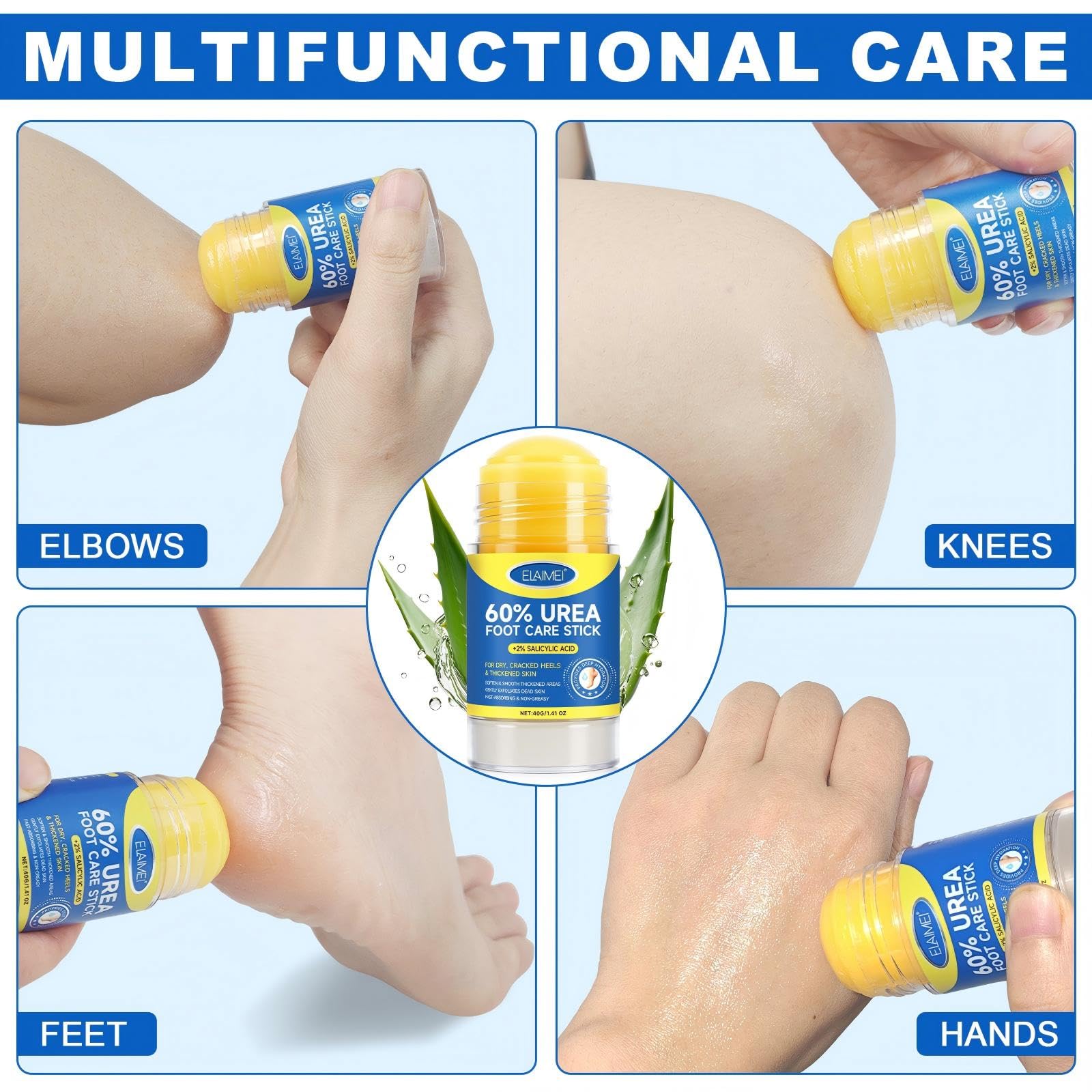 JWBVCTCR Urea Foot Cream Stick portable design for on-the-go care