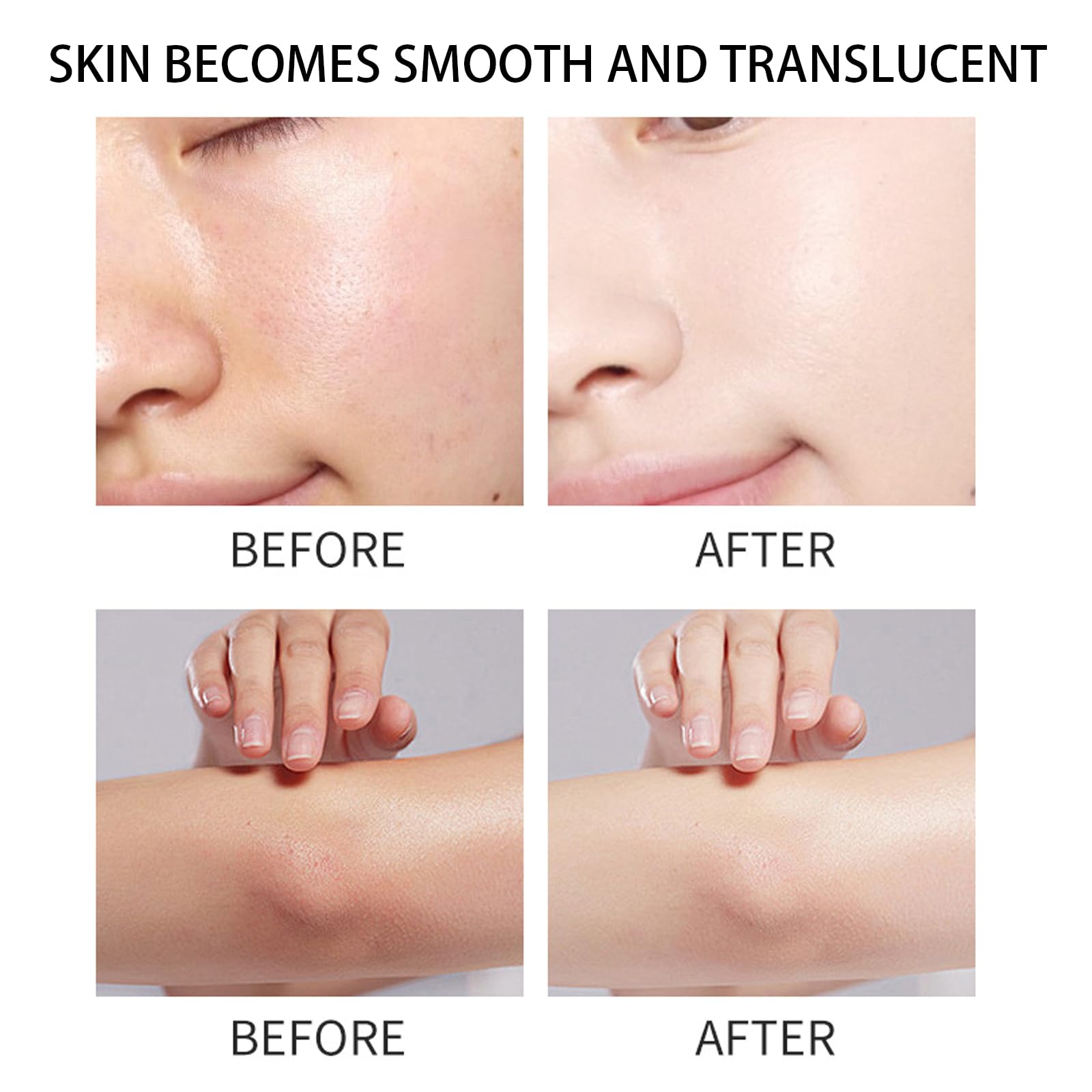 JXSVR Turmeric spray applied on arm to test texture and absorption.