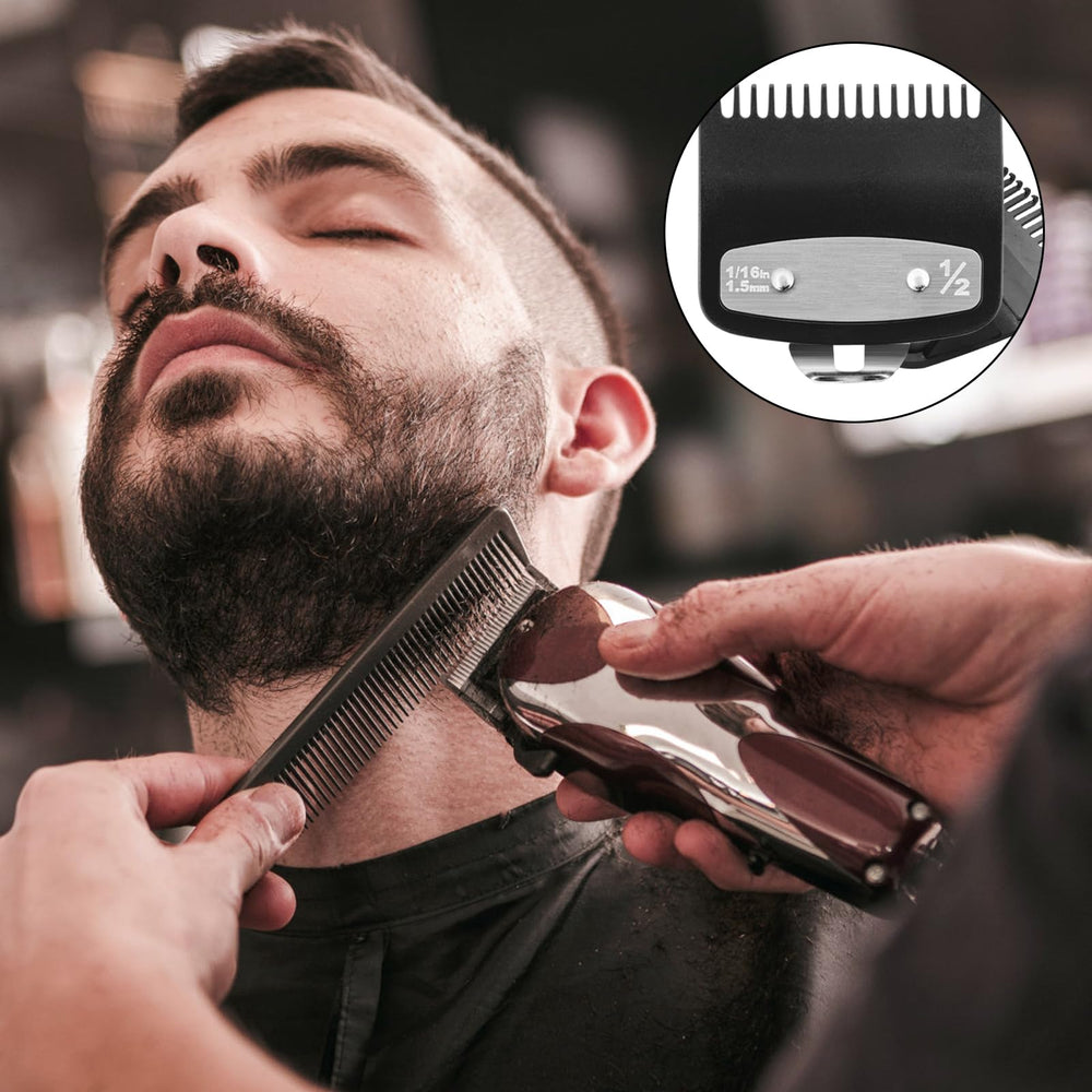 Black JYMBER guard fits Wahl clippers and blends with styles