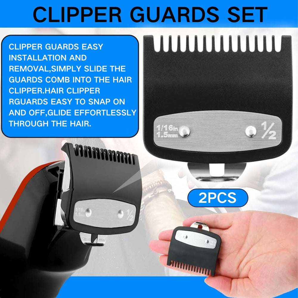 JYMBER two-pack guards install easily on Wahl clippers