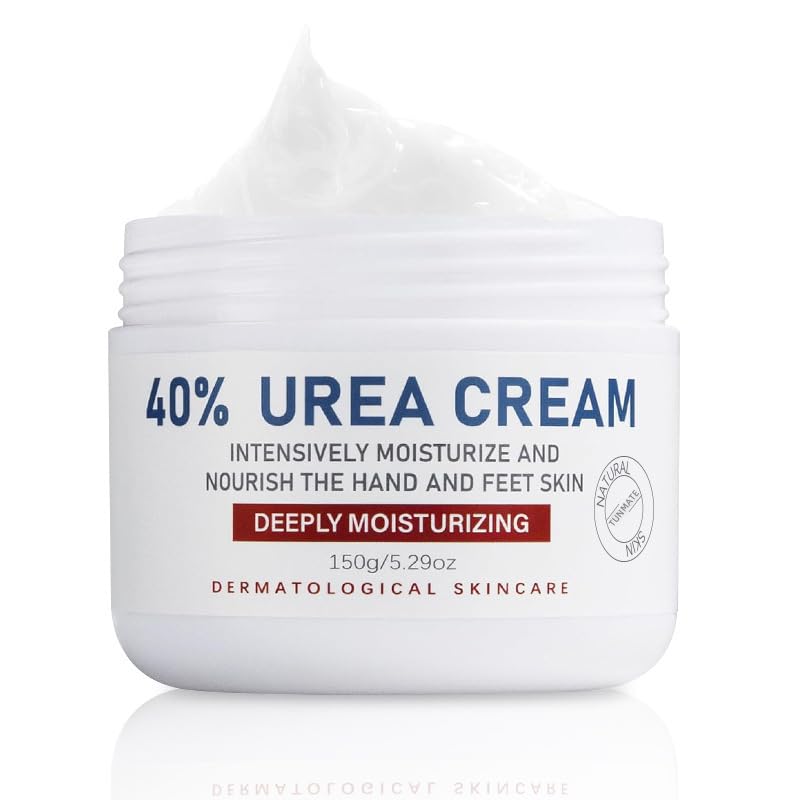 JYOVQXF 40% urea foot cream bottle highlighting deep hydration for calluses.
