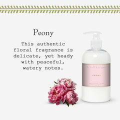 K. Hall Designs Peony Shea Butter Lotion packaging demonstrates eco-friendly gift option