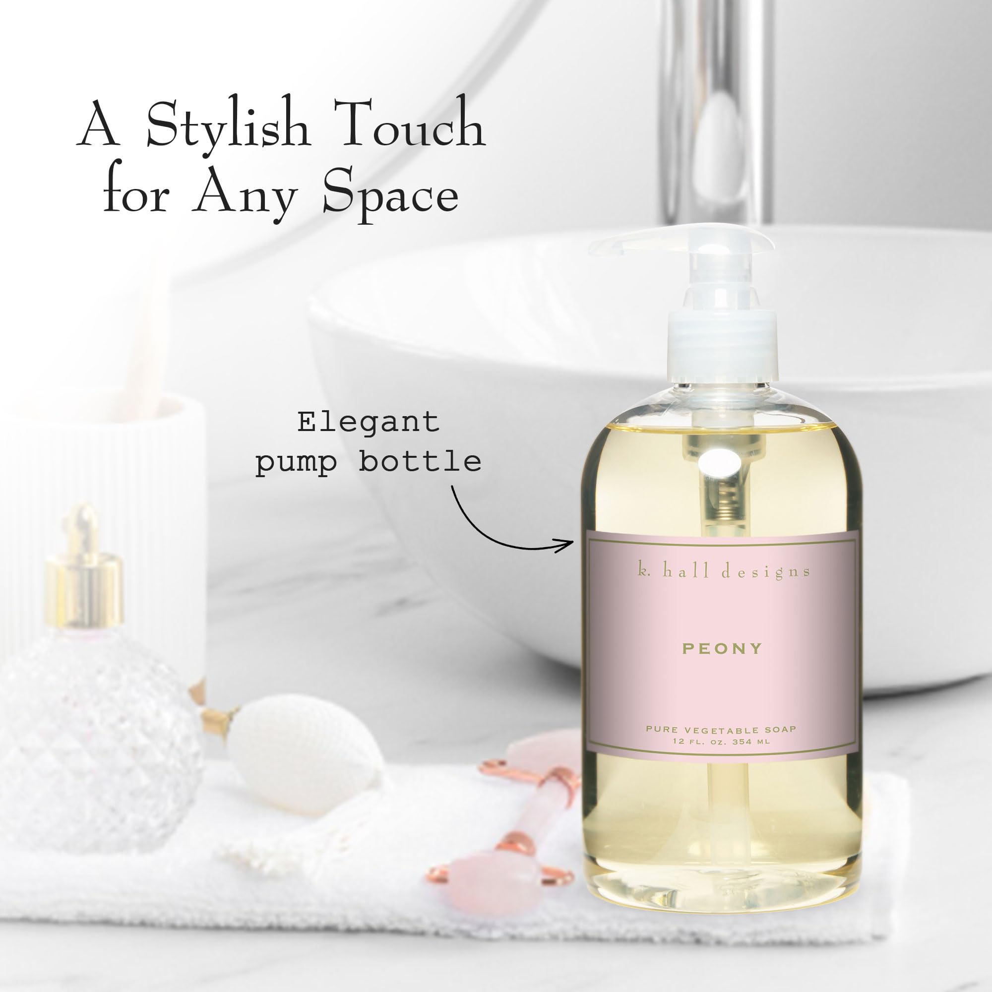 K. Hall Designs plant-based formula ingredients on label