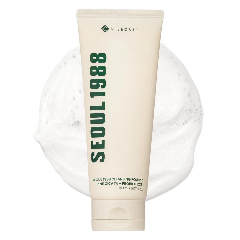 K-SECRET SEOUL 1988 Cica Cleansing Foam bottle ready for a deep cleanse and pore refresh.