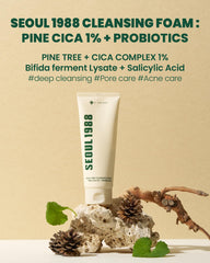 K-SECRET SEOUL 1988 Cica Cleansing Foam pump-action displays easy daily use.