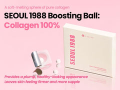 K-SECRET SEOUL 1988 collagen ball melts in serum for quick absorption.