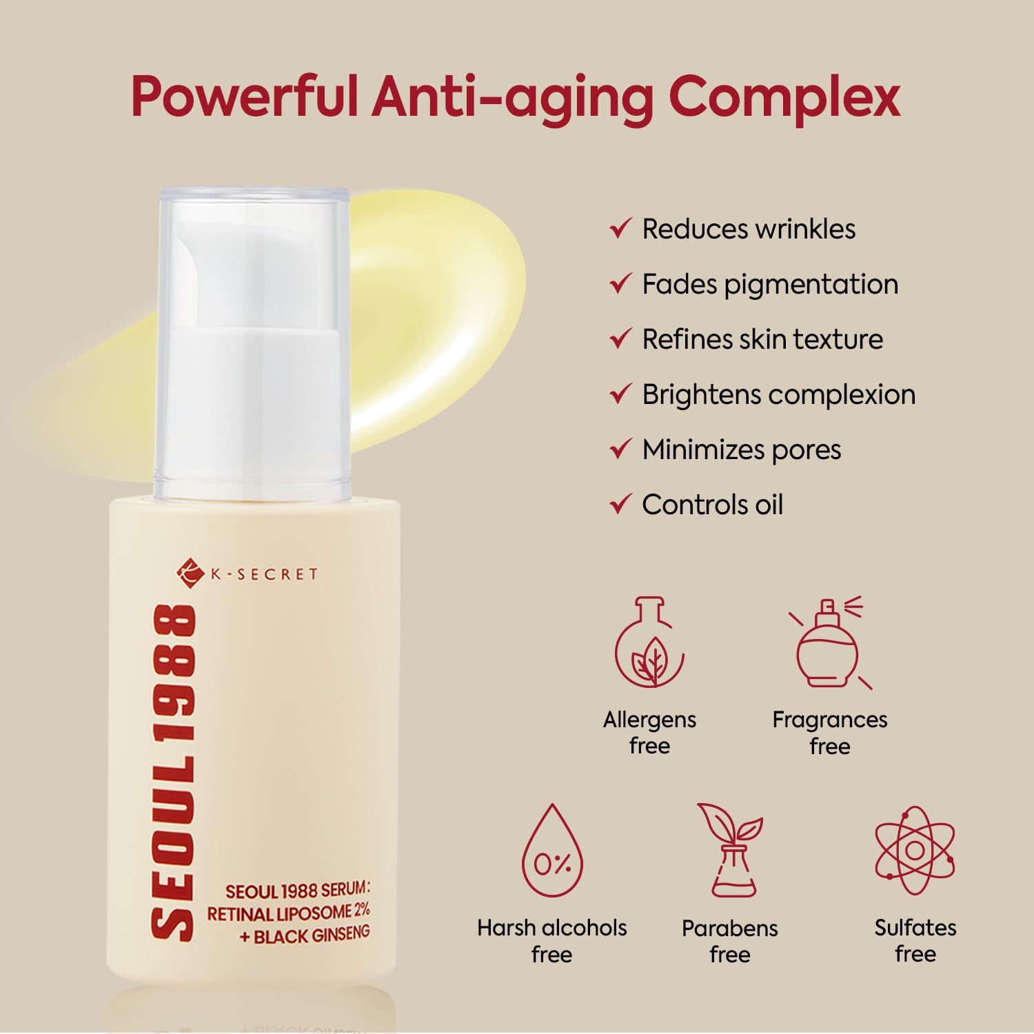 K-SECRET SEOUL 1988 Retinal Serum outer packaging on display for gifting and premium feel.