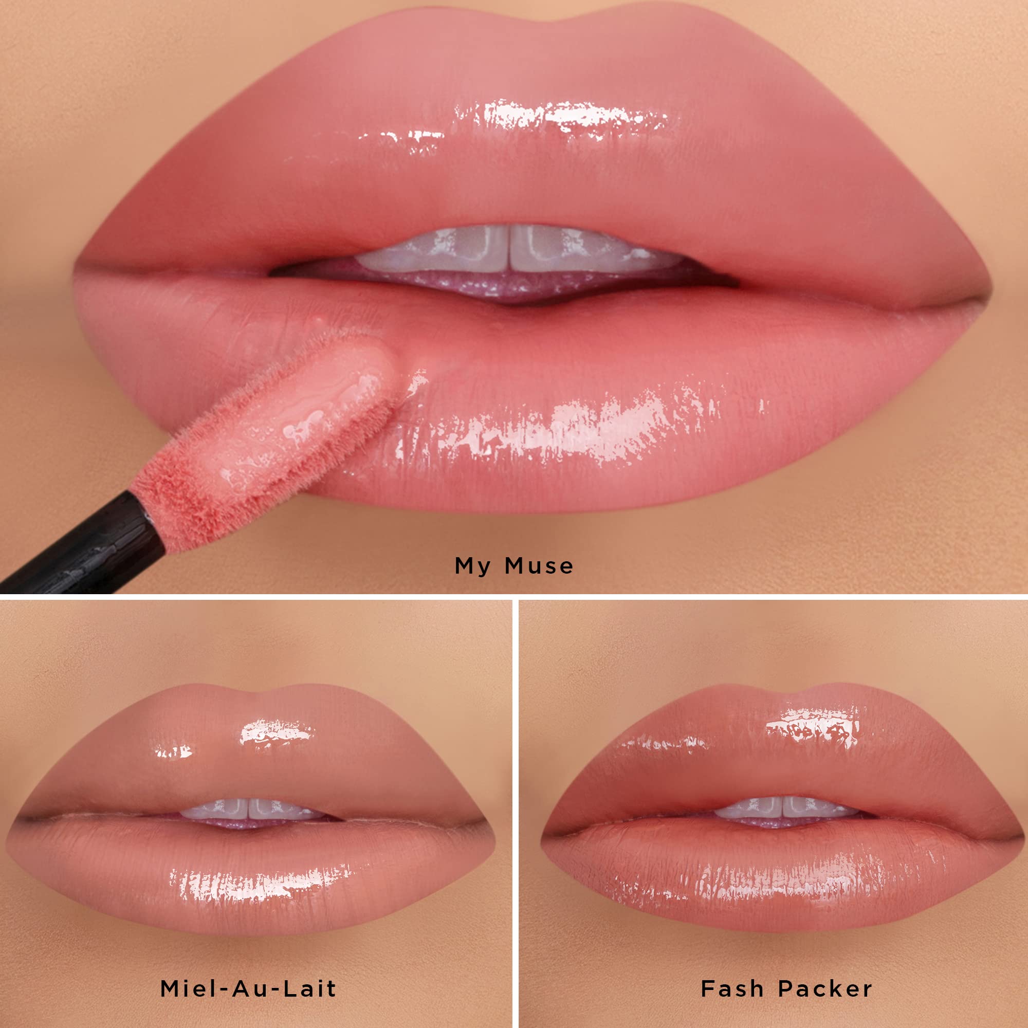 K7L Clear Lip Gloss sleek packaging cap designed for travel-friendly use