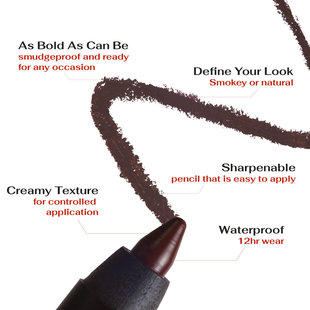 K7L Dark Brown Eyeliner smudge-proof definition for sustained look.