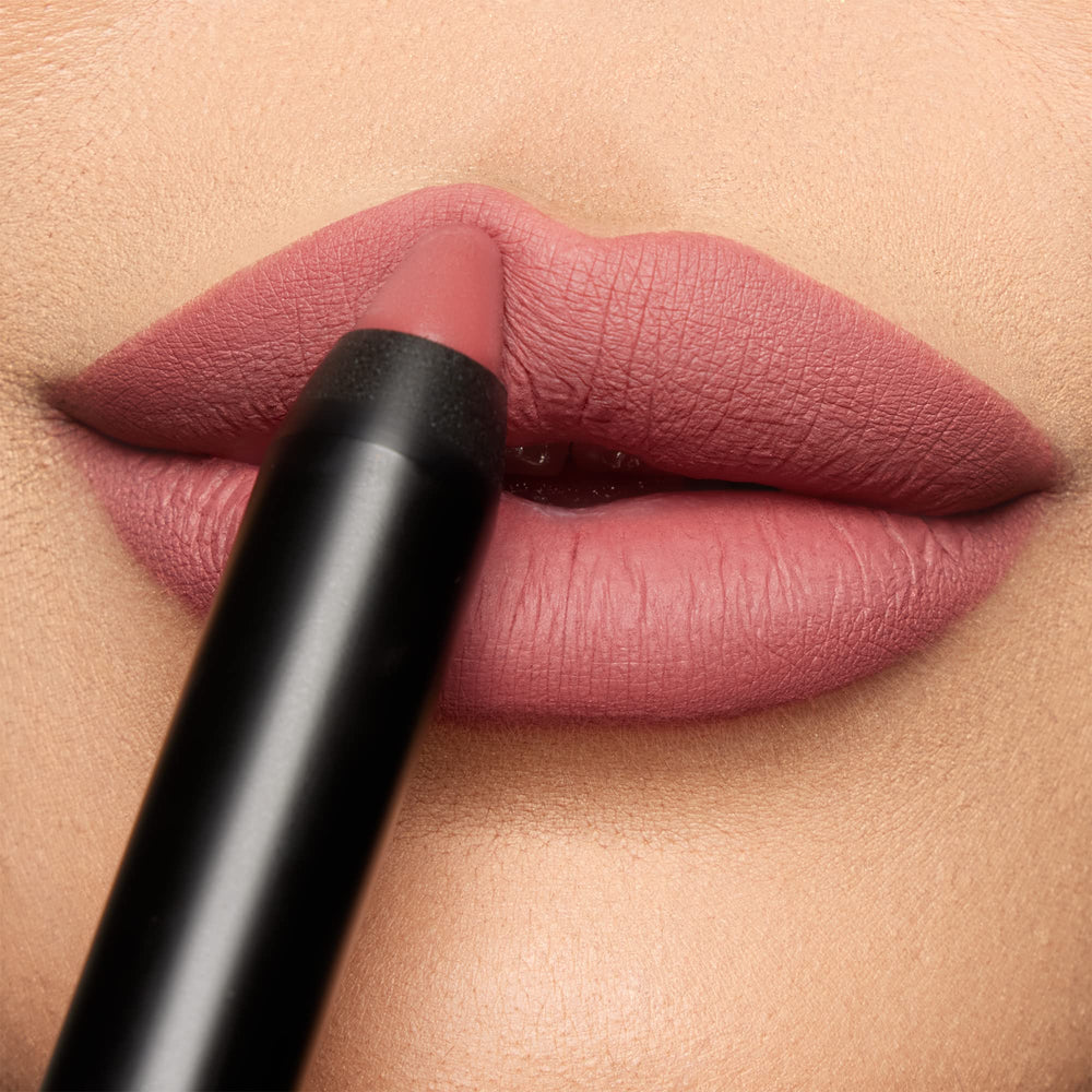 K7L Nude Pink Lipstick Crayon Tip Toe application for precise one-swipe coverage