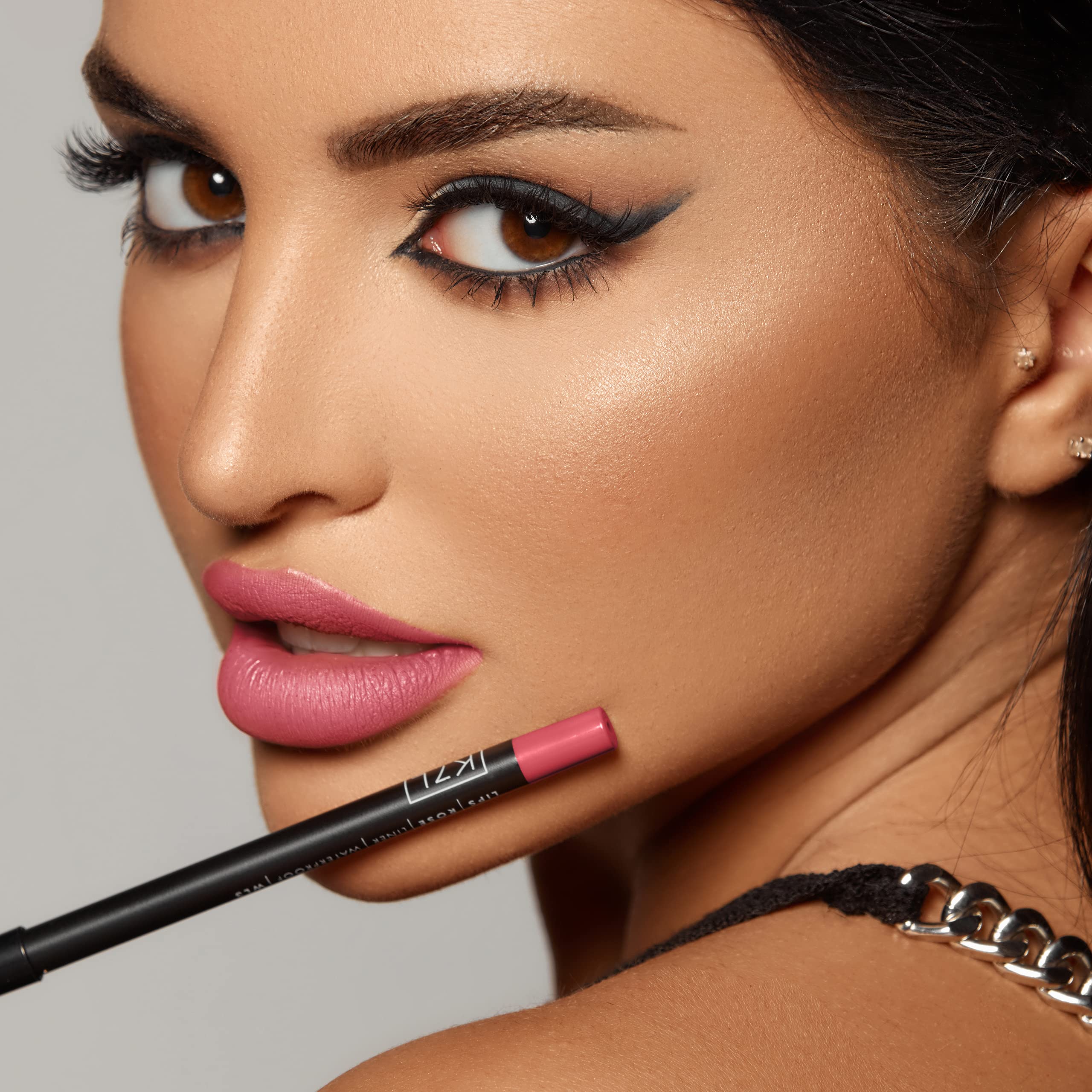 K7L Pink Lip Crayon swatches display blendable shades for all complexions.