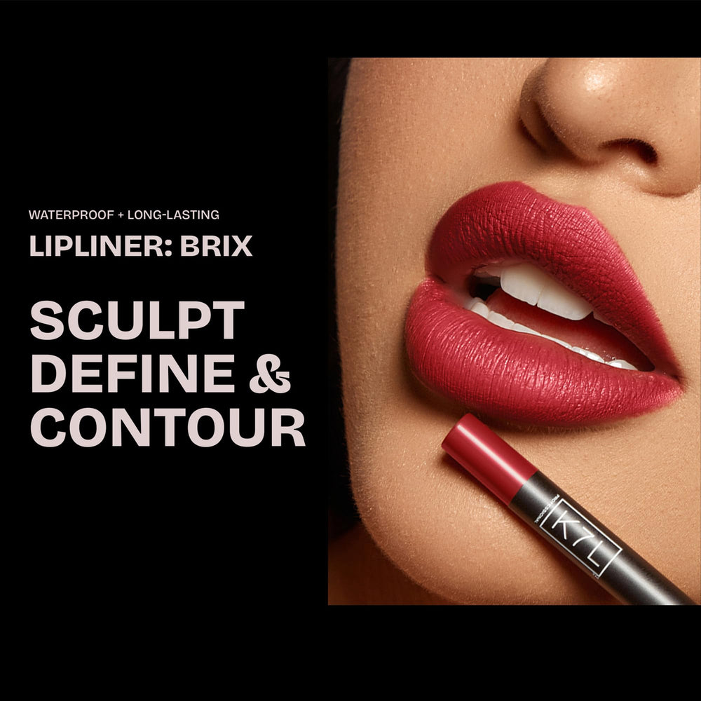 K7L Red Lipliner pencil ready to glide for precise contour and bold color.