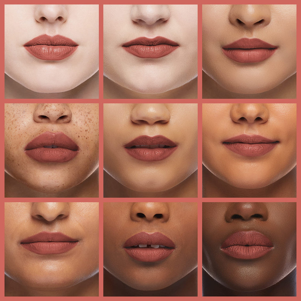 K7L Rustic Brown Lip Crayon swatches showing rich pigment and even tone.