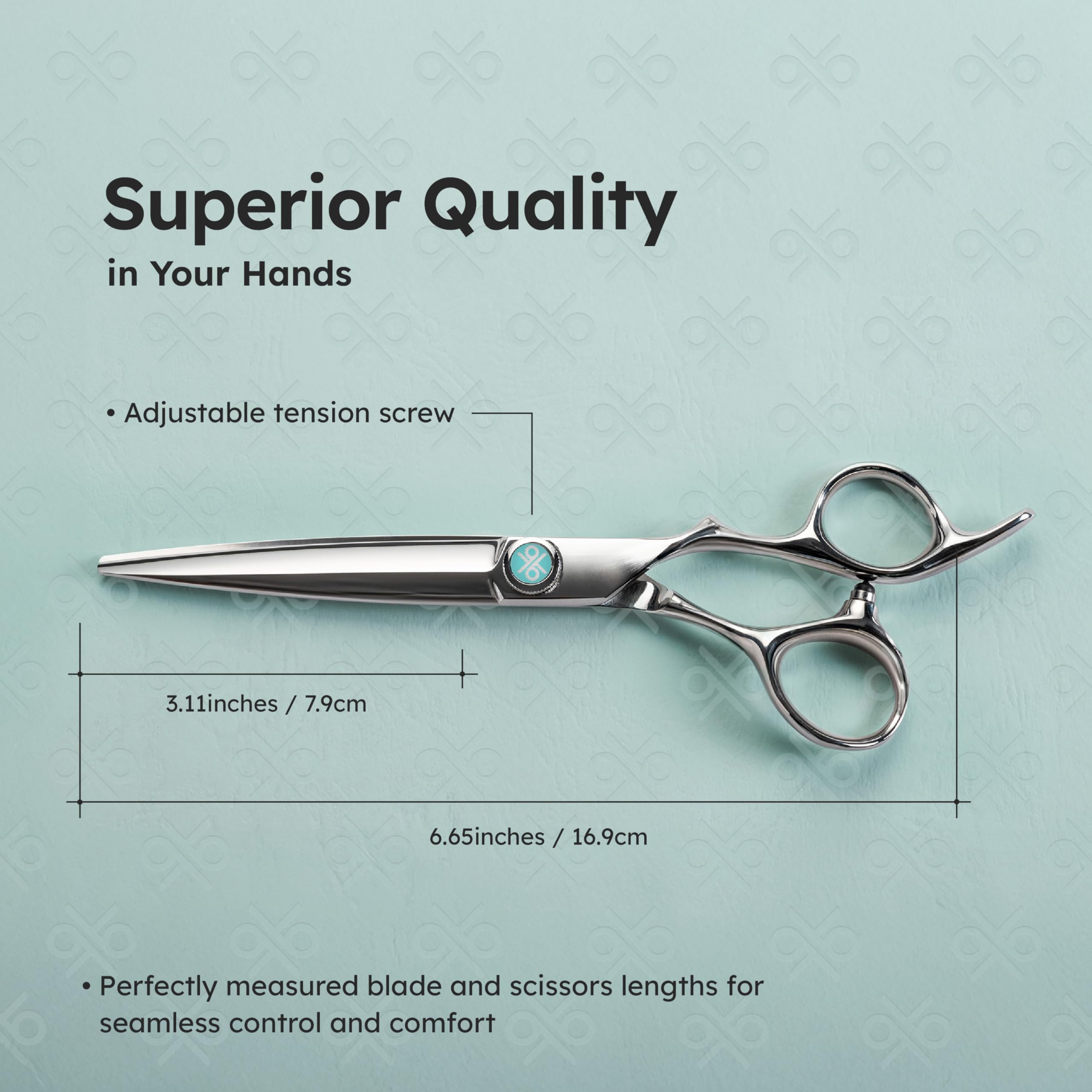K9 Shears 3D convex blade edge close-up for fast, accurate cuts.