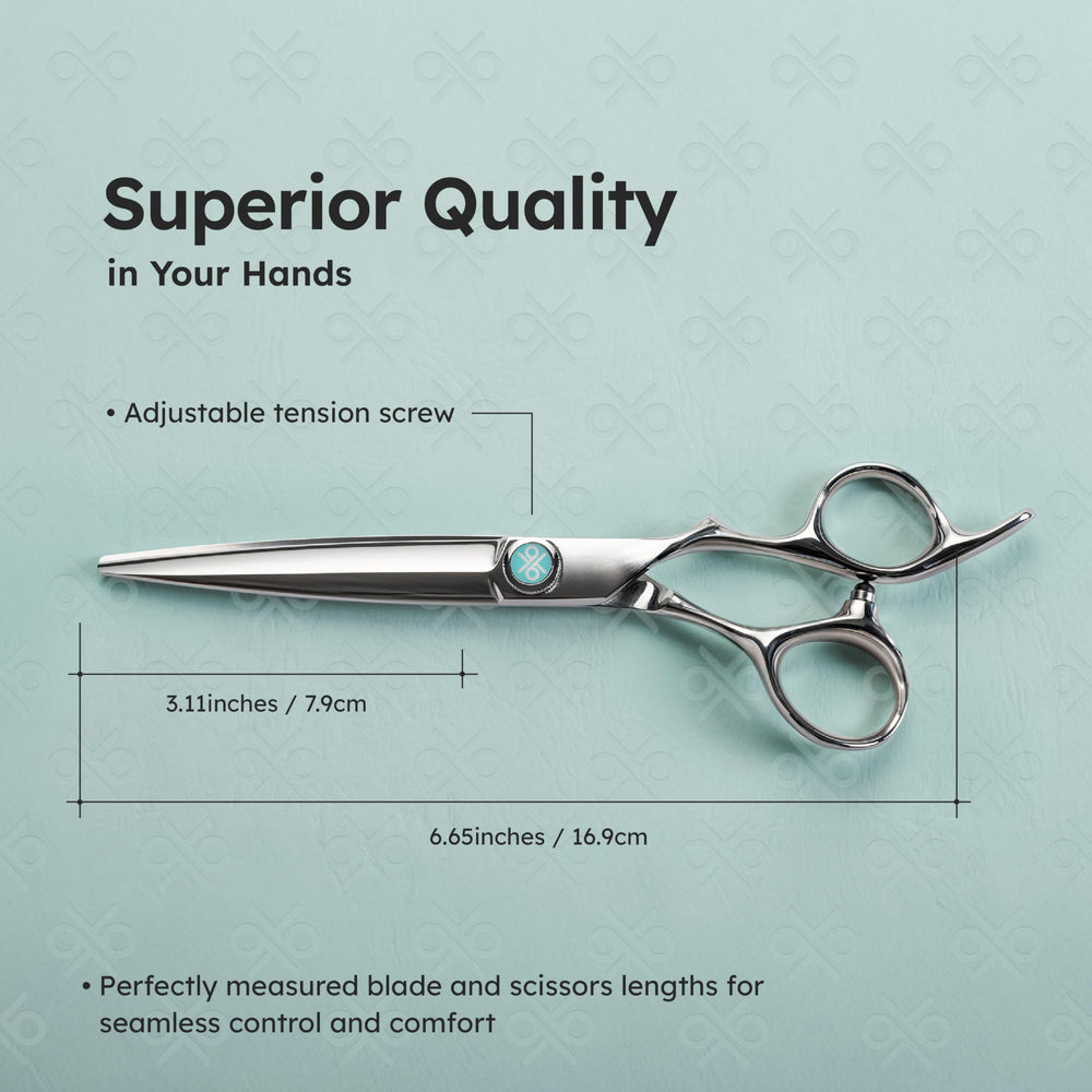 K9 Shears 3D convex blade edge close-up for fast, accurate cuts.
