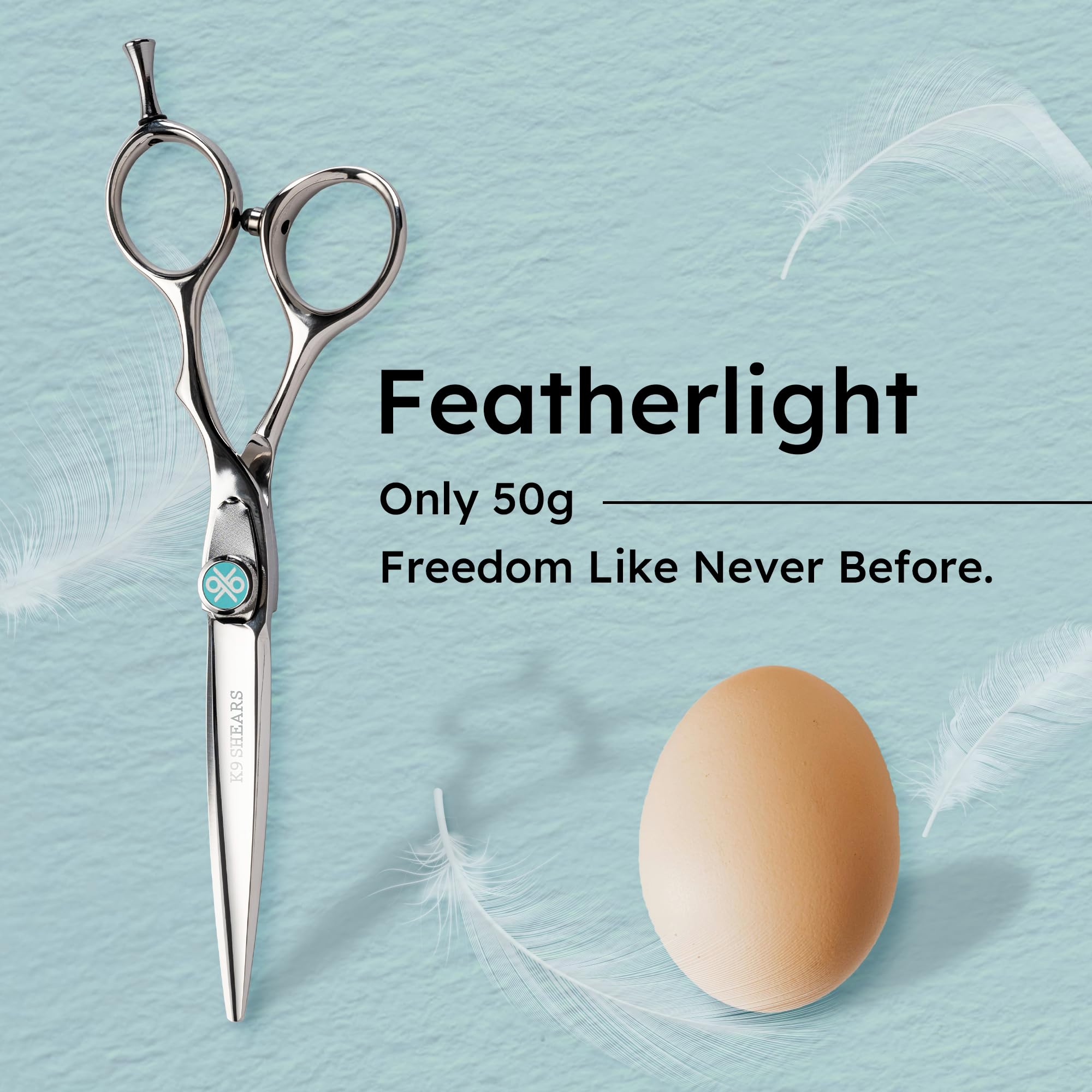 K9 SHEARS rounded-tip safety feature prevents accidental nicks