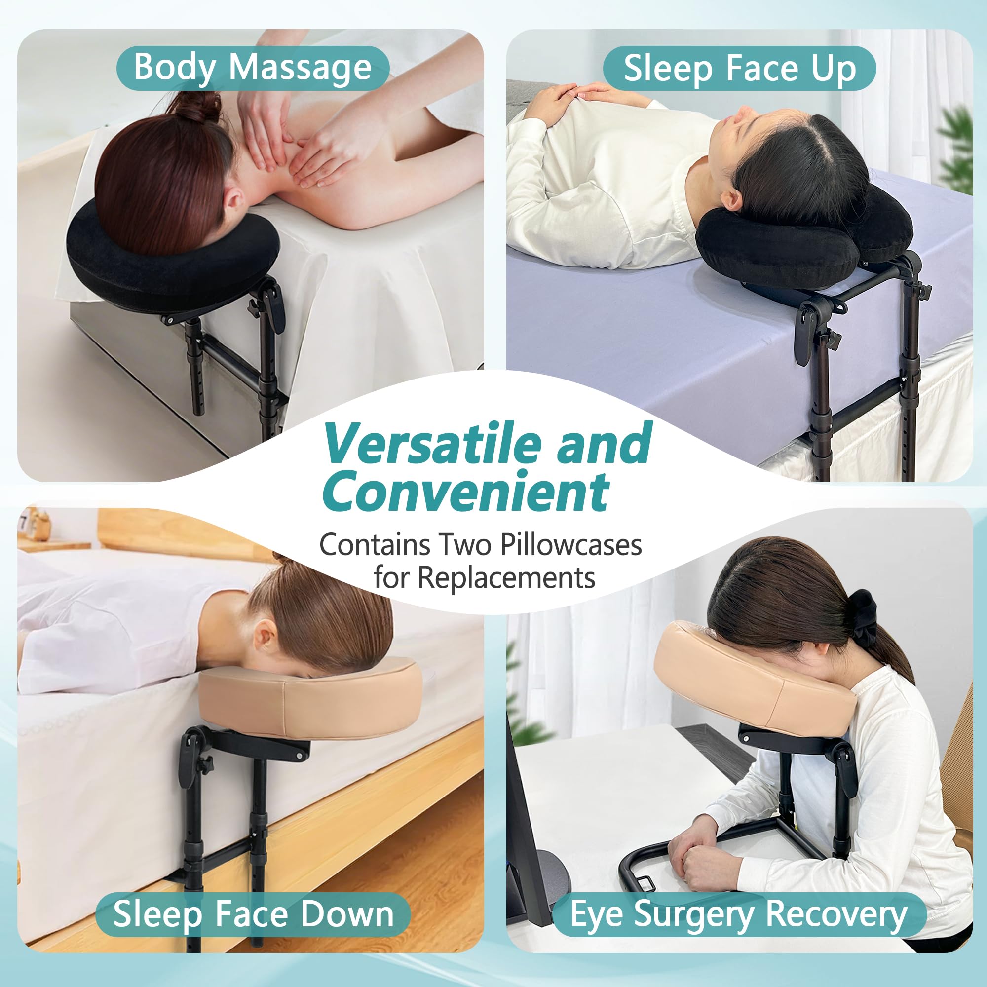 KAAMOS Easy setup massage kit slides under bed for quick treatments.