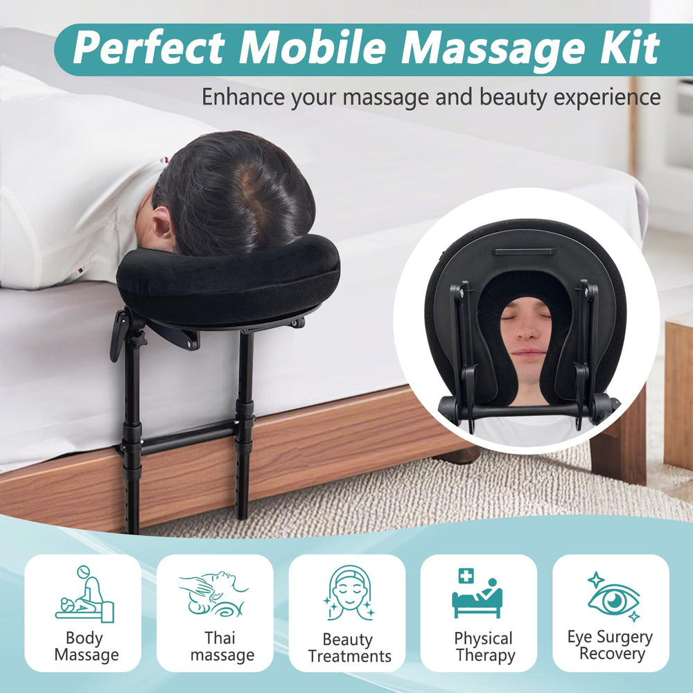 KAAMOS Face Cradle adjustable height for customizable comfort.