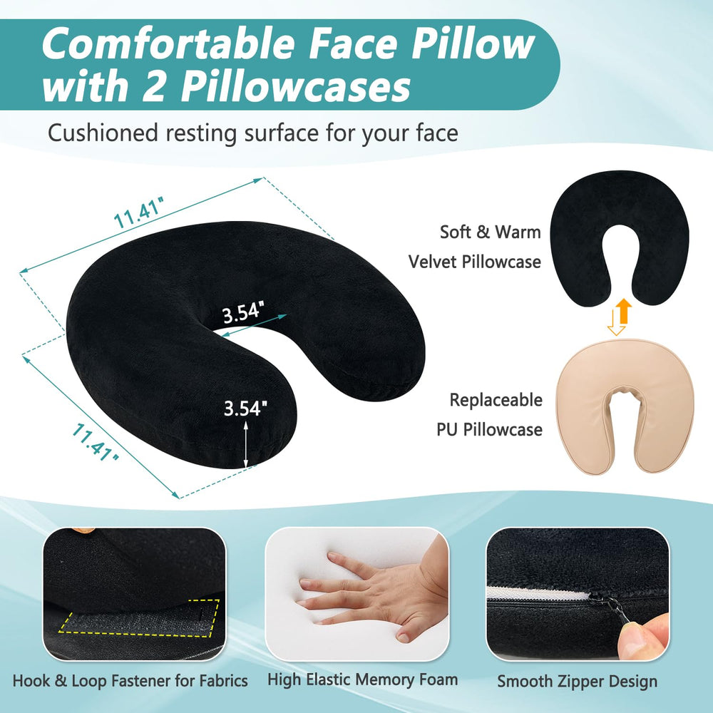 KAAMOS Detachable design supports multiple postures for back or stomach sleepers.