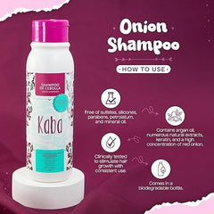 Kaba Red Onion Shampoo foamy lather close-up highlighting gentle cleansing and shine.