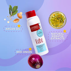 Flacon translucide du Shampoing Kaba Oignon au parfum frais