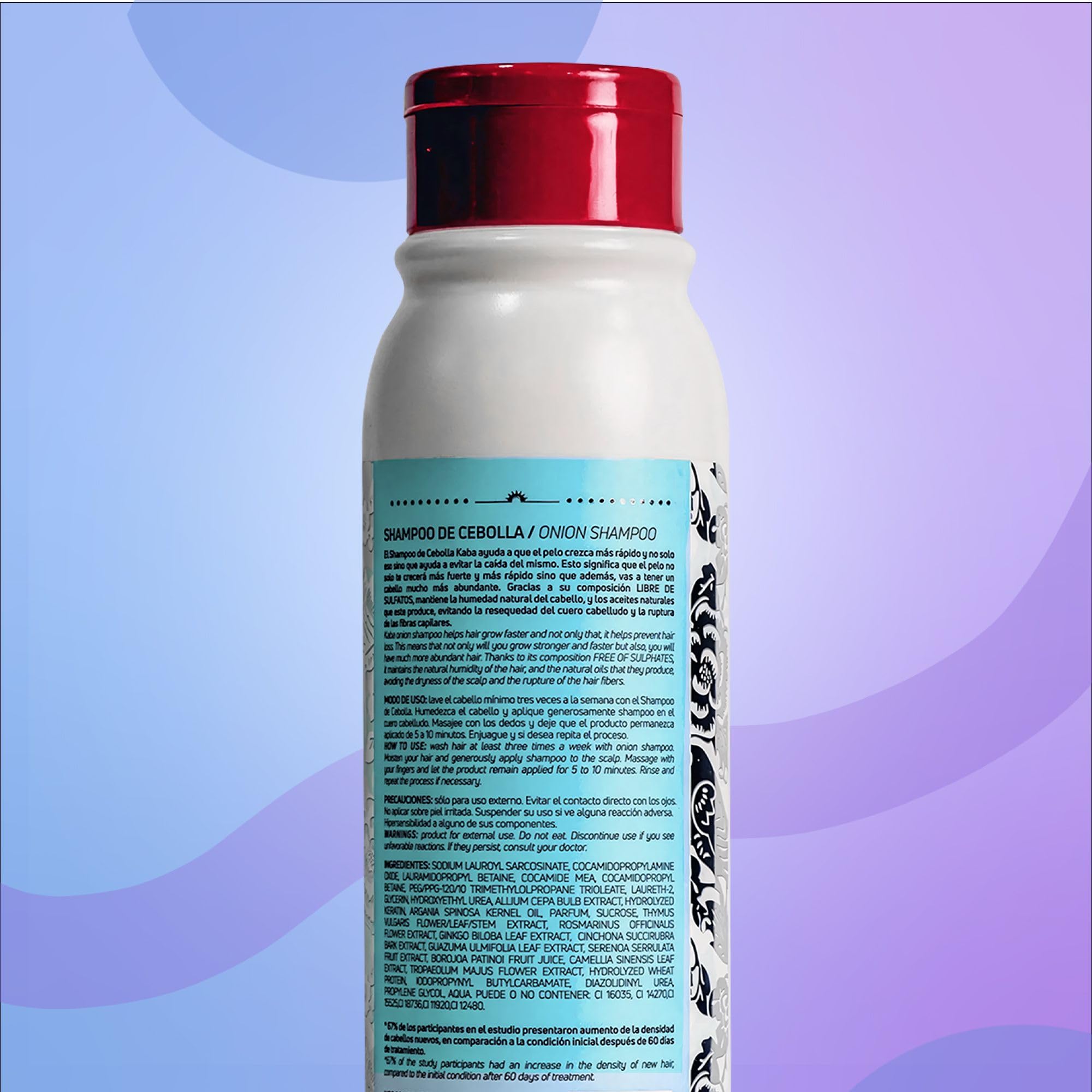 Utilisation quotidienne du Shampoing Kaba Oignon pour cheveux forts