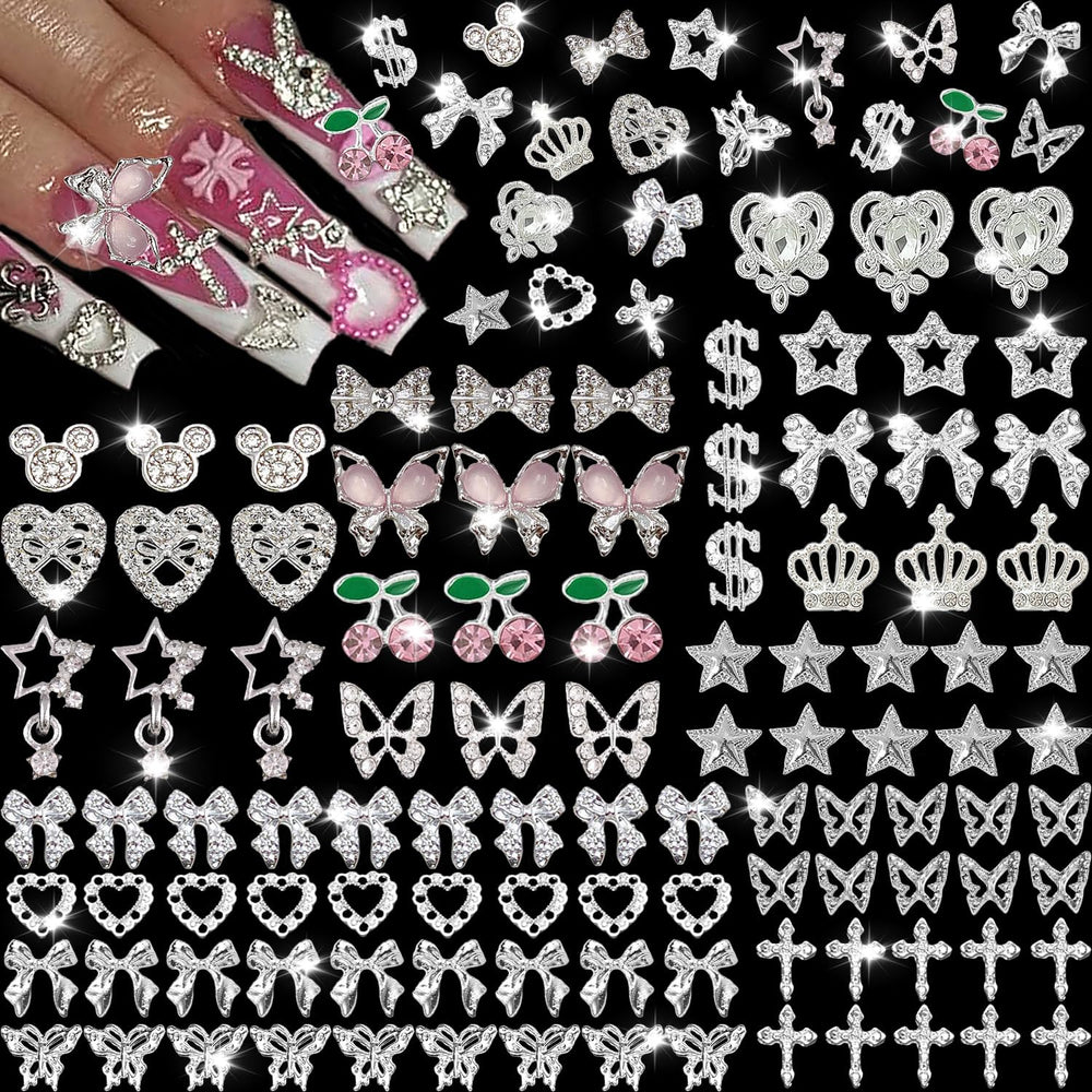 KACHIMOO butterfly nail charm for vibrant 3D nail art designs